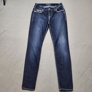 Silver Jeans Women's Skinny Jeans - Dark Blue - Sz 30